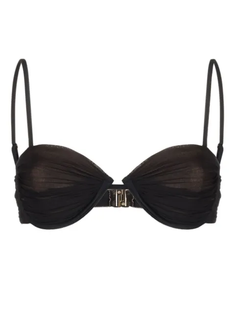 Self-Portrait mesh underwired bikini top