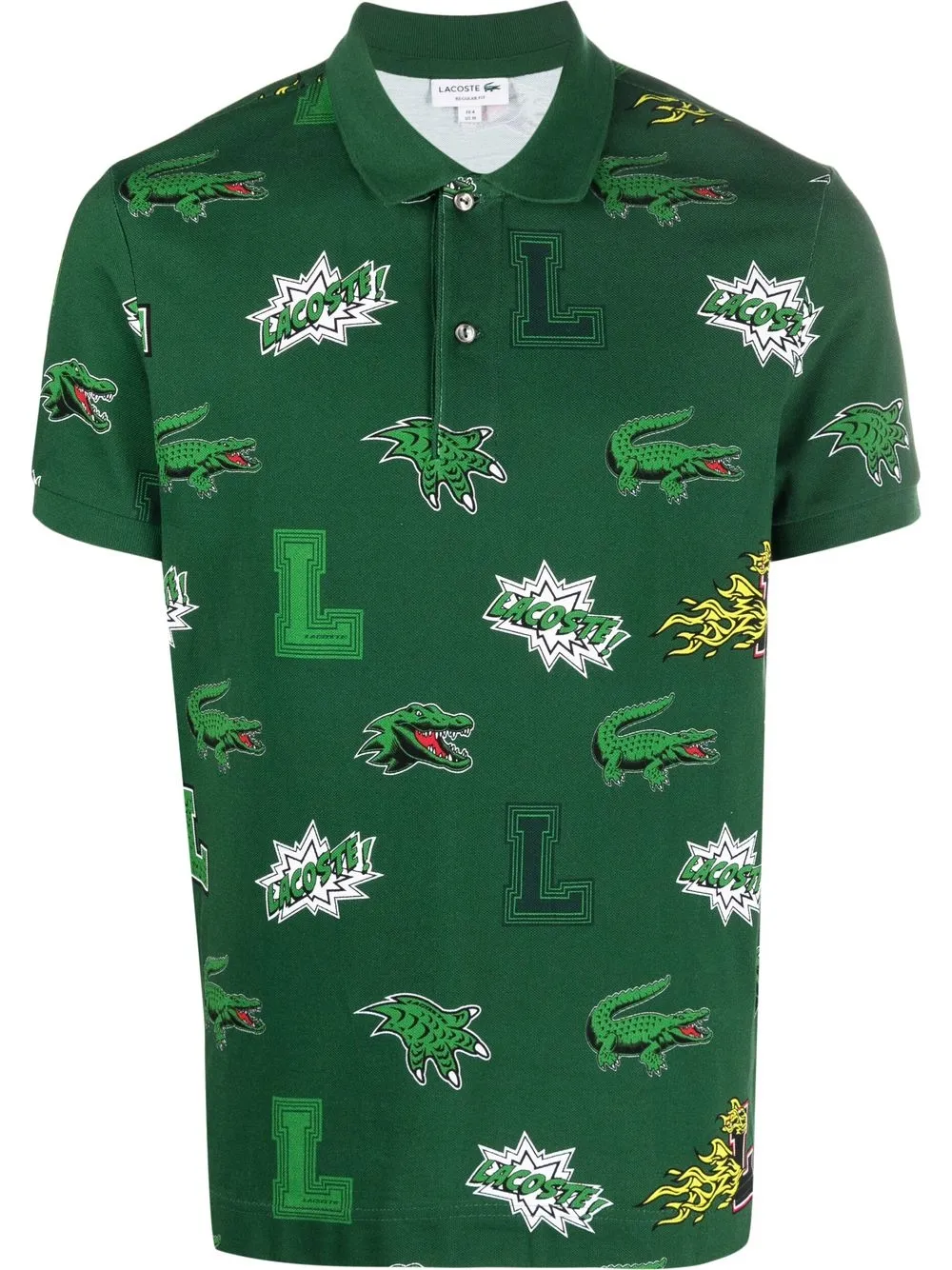 

Lacoste logo-print polo shirt - Green