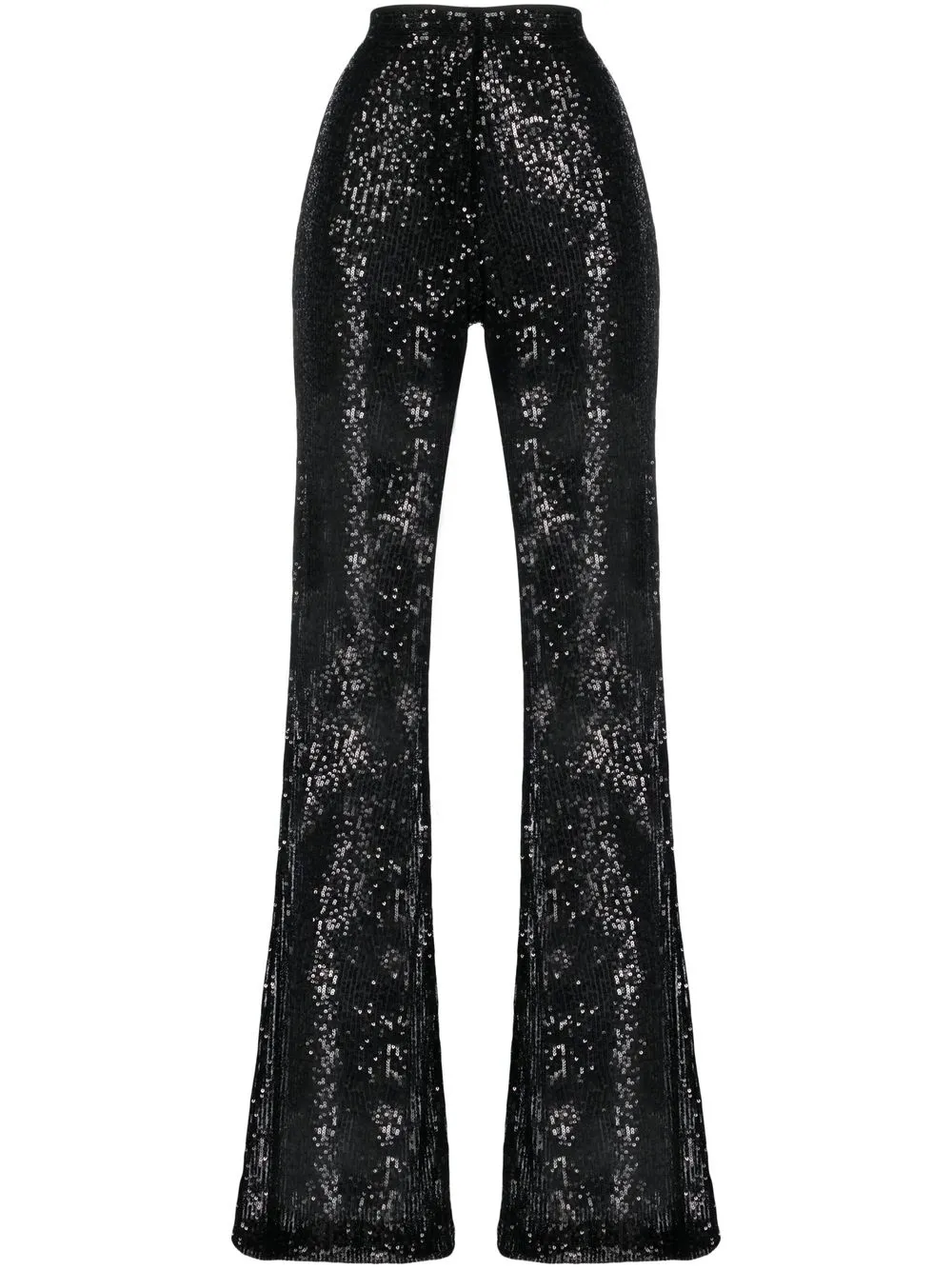 

YOUNG POETS sequined flared trousers - Black