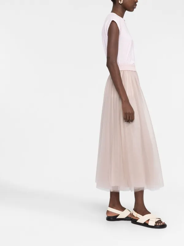 スカート FABIANA FILIPPI Bag skirt White Fabiana Filippi high-waisted Tulle Skirt | Neutrals | FARFETCH