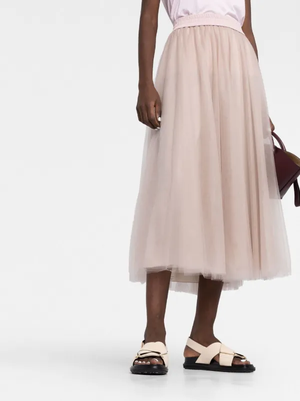 スカート FABIANA FILIPPI Fabiana Filippi Tulle Midi Skirt Fabiana Filippi Tulle Midi Skirt | Neutrals | FARFETCH