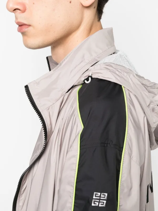 Givenchy logo-print Hooded Jacket | Neutrals | FARFETCH