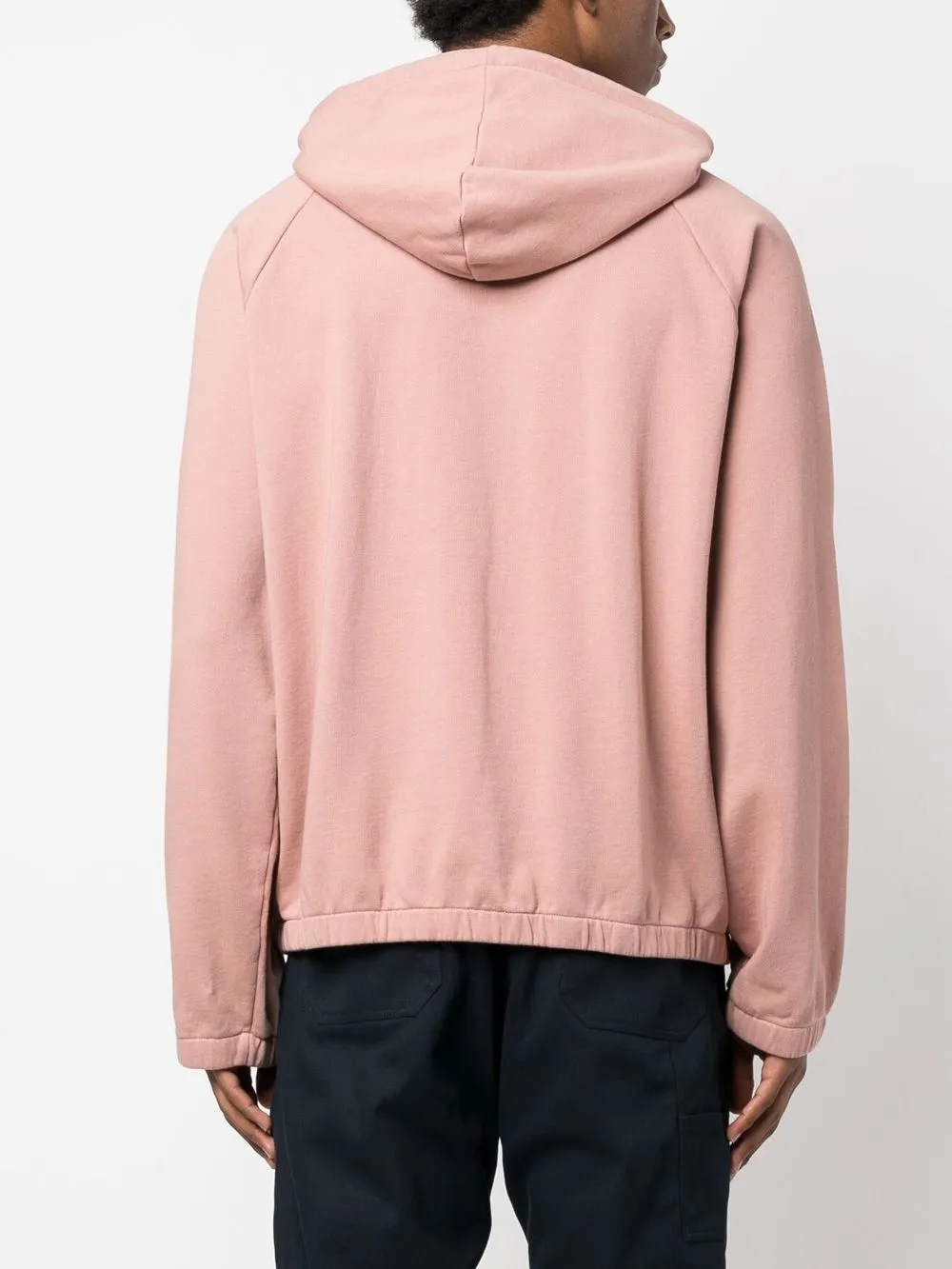 Apc Ethan Half-zip Hoodie In Rosa
