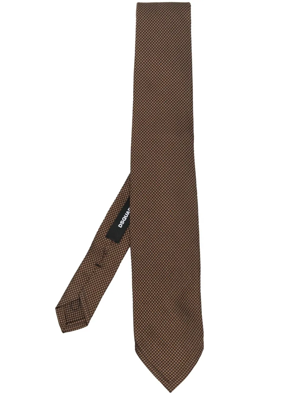 

Dsquared2 silk-jacquard tie - Brown