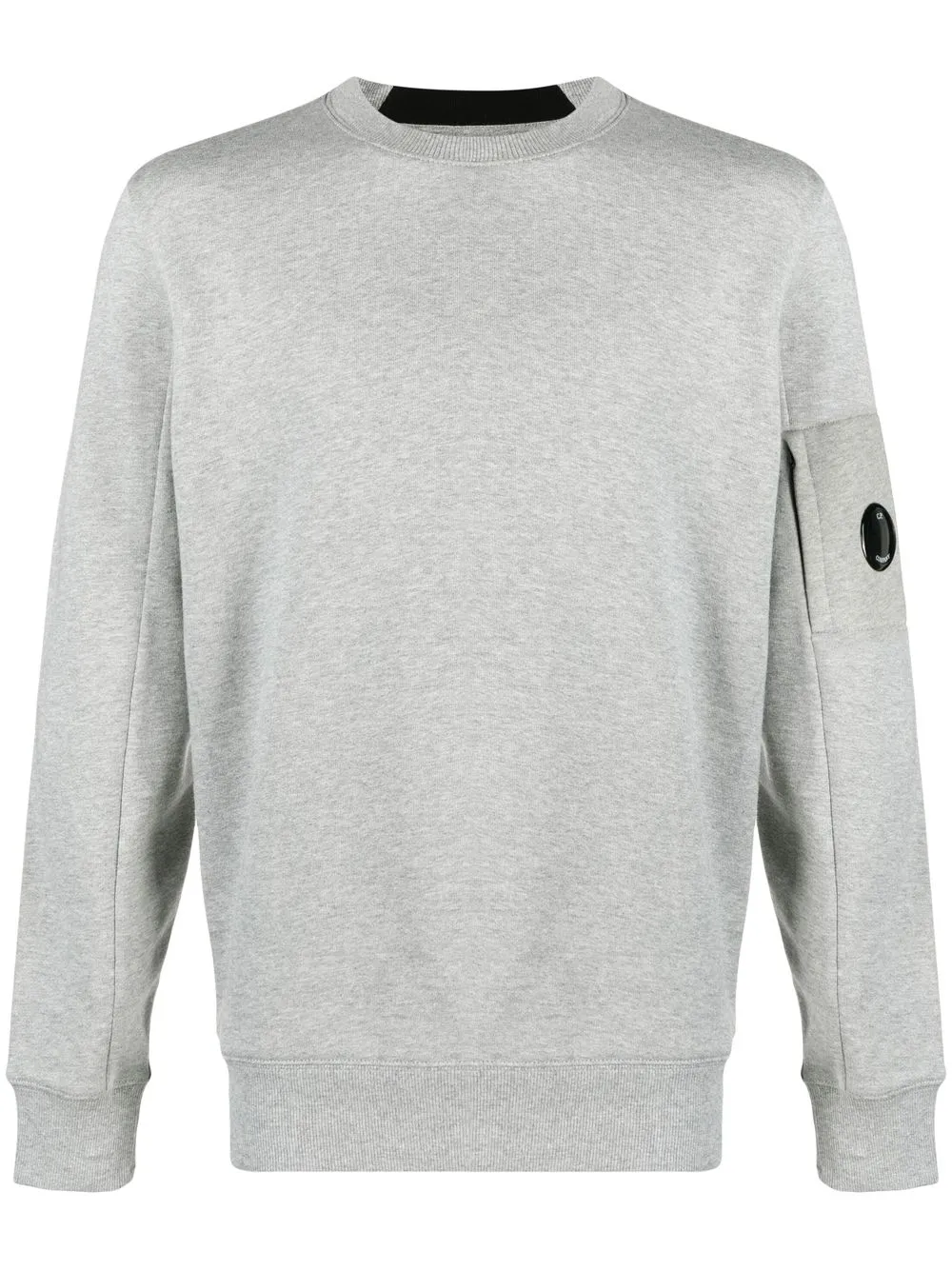 Shop C.p. Company Lens-detail Knit Jumper In Grey