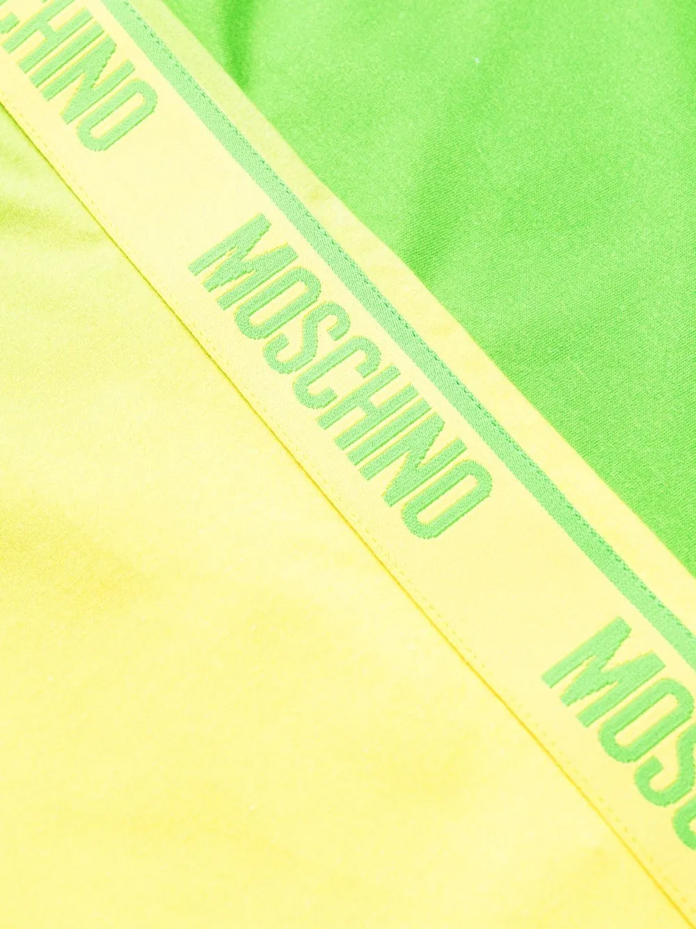 Moschino Logo-lettering Gradient-effect T-shirt In Green