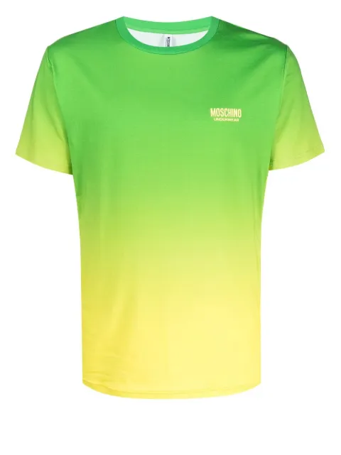 Moschino raised-logo ombré cotton T-shirt