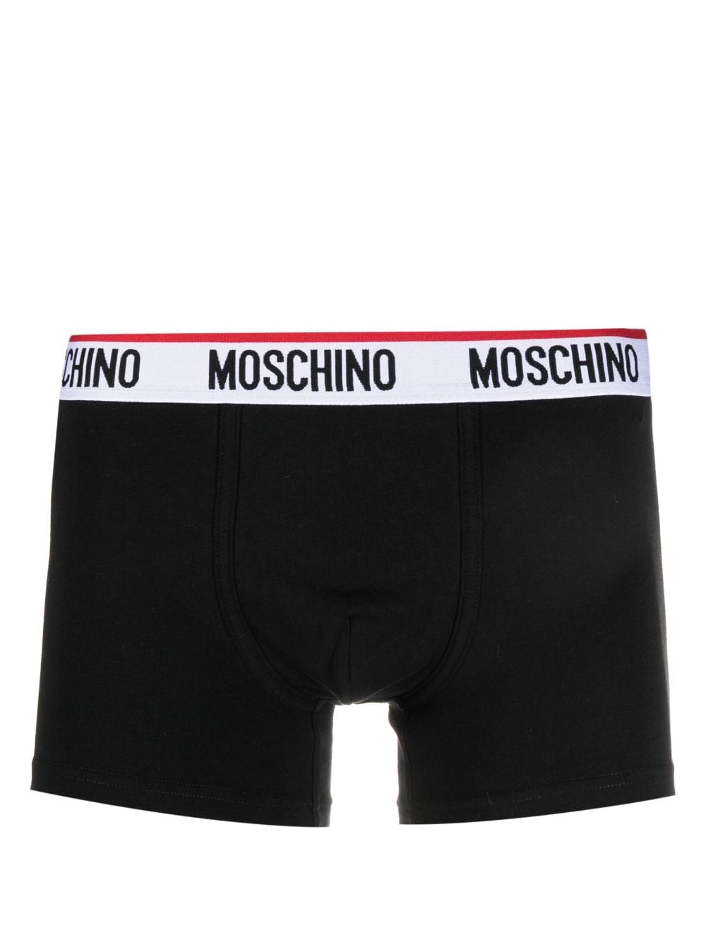 Moschino Twee boxershorts met logoband - Zwart