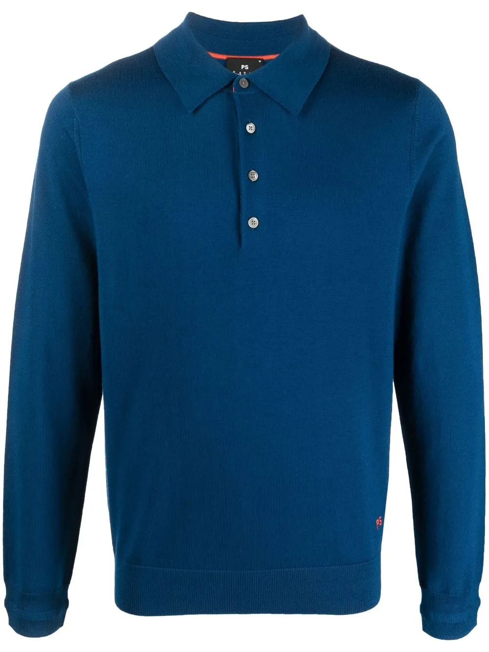 

PS Paul Smith playera tipo polo con botones en la parte delantera - Azul