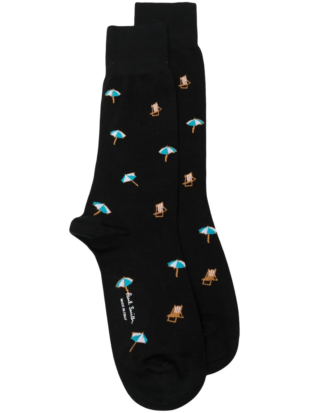 

Paul Smith calcetines con motivo gráfico en intarsia - Negro