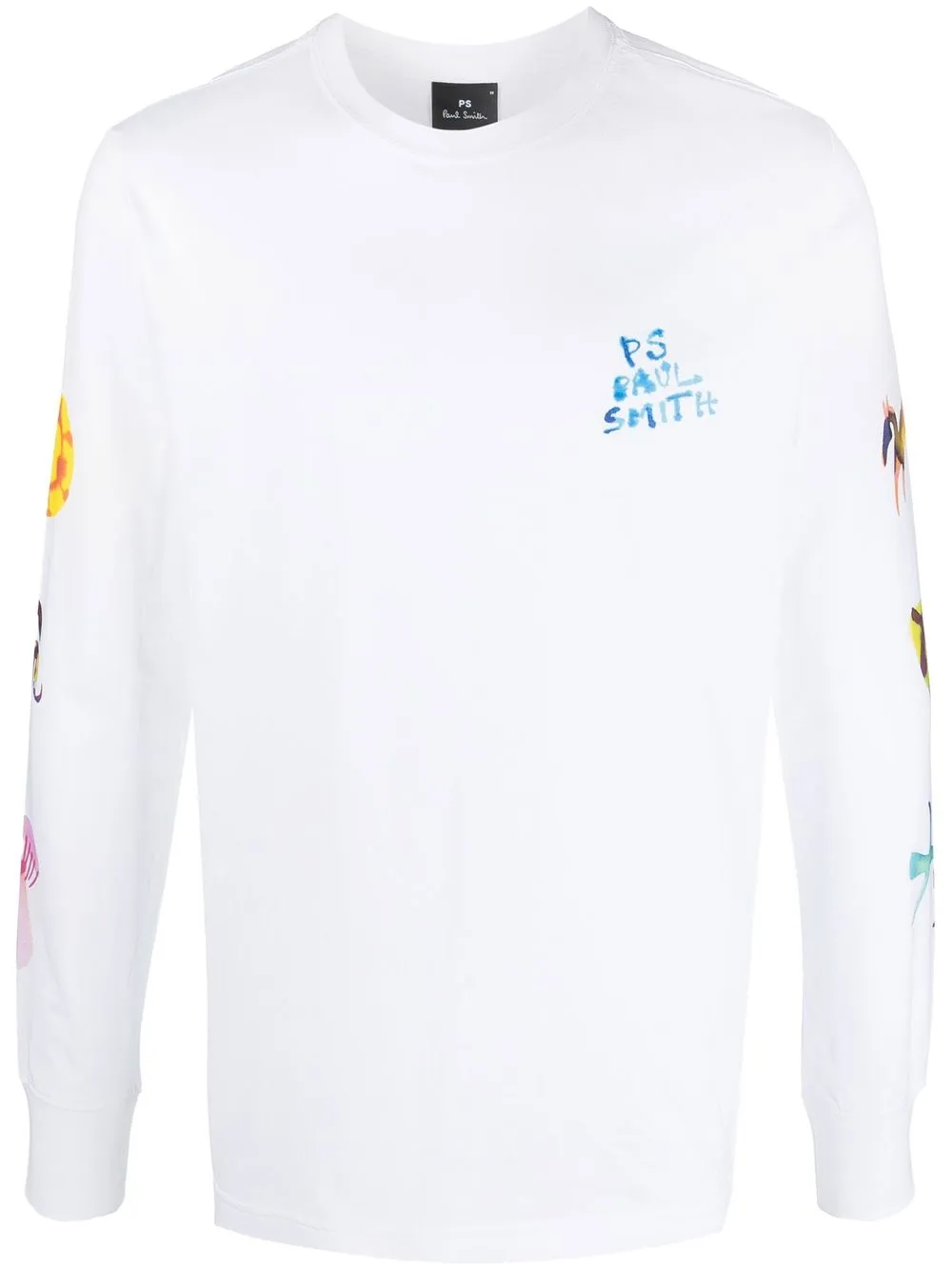 

PS Paul Smith logo-print long-sleeved T-shirt - White