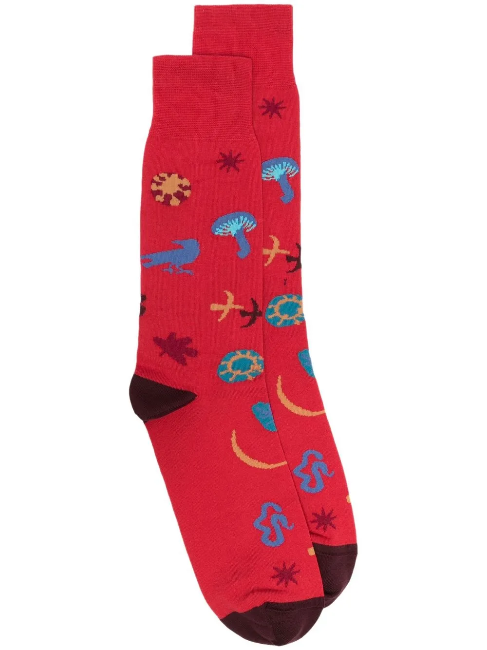 

Paul Smith calcetines tejidos en intarsia - Rojo