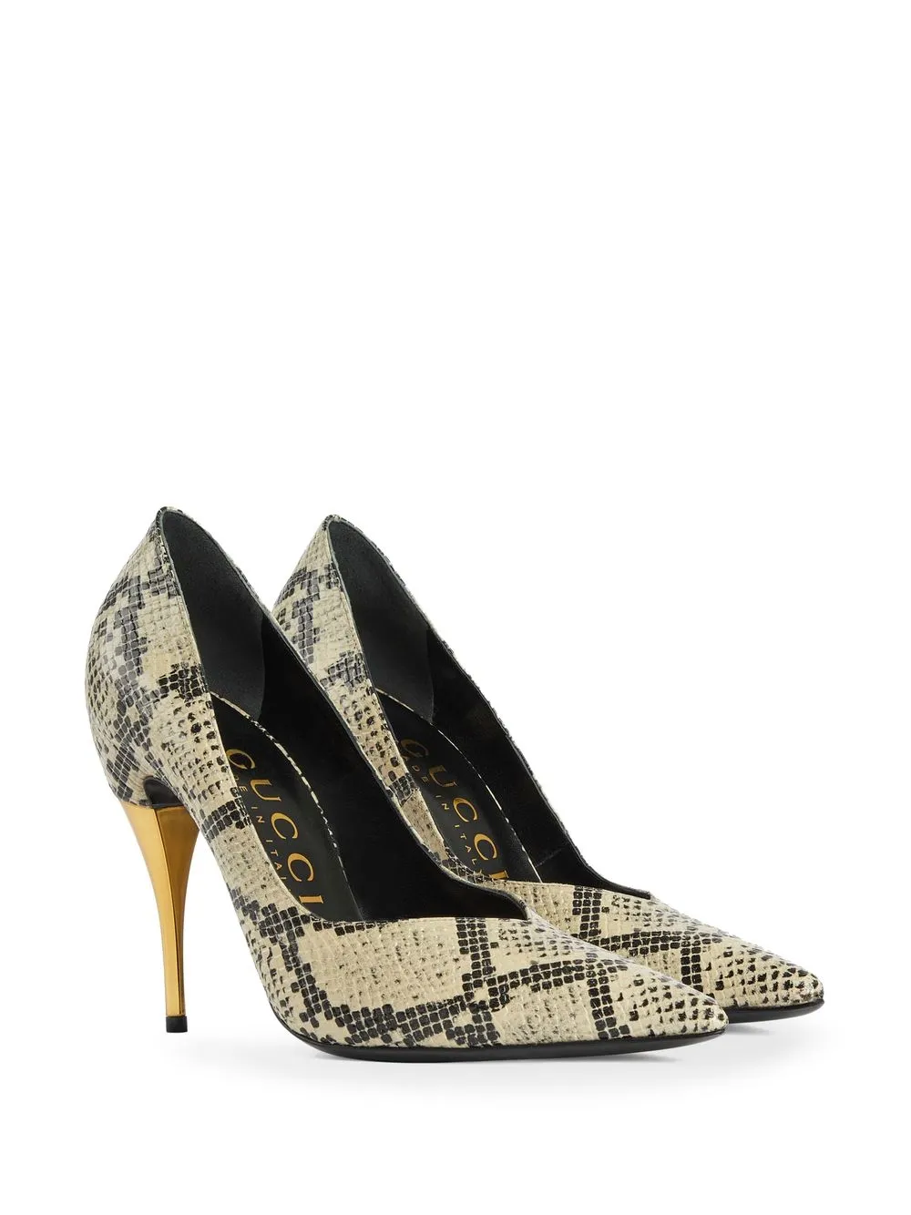 Gucci Python Print 105mm Pumps Farfetch Gucci python print 105mm pumps farfetch