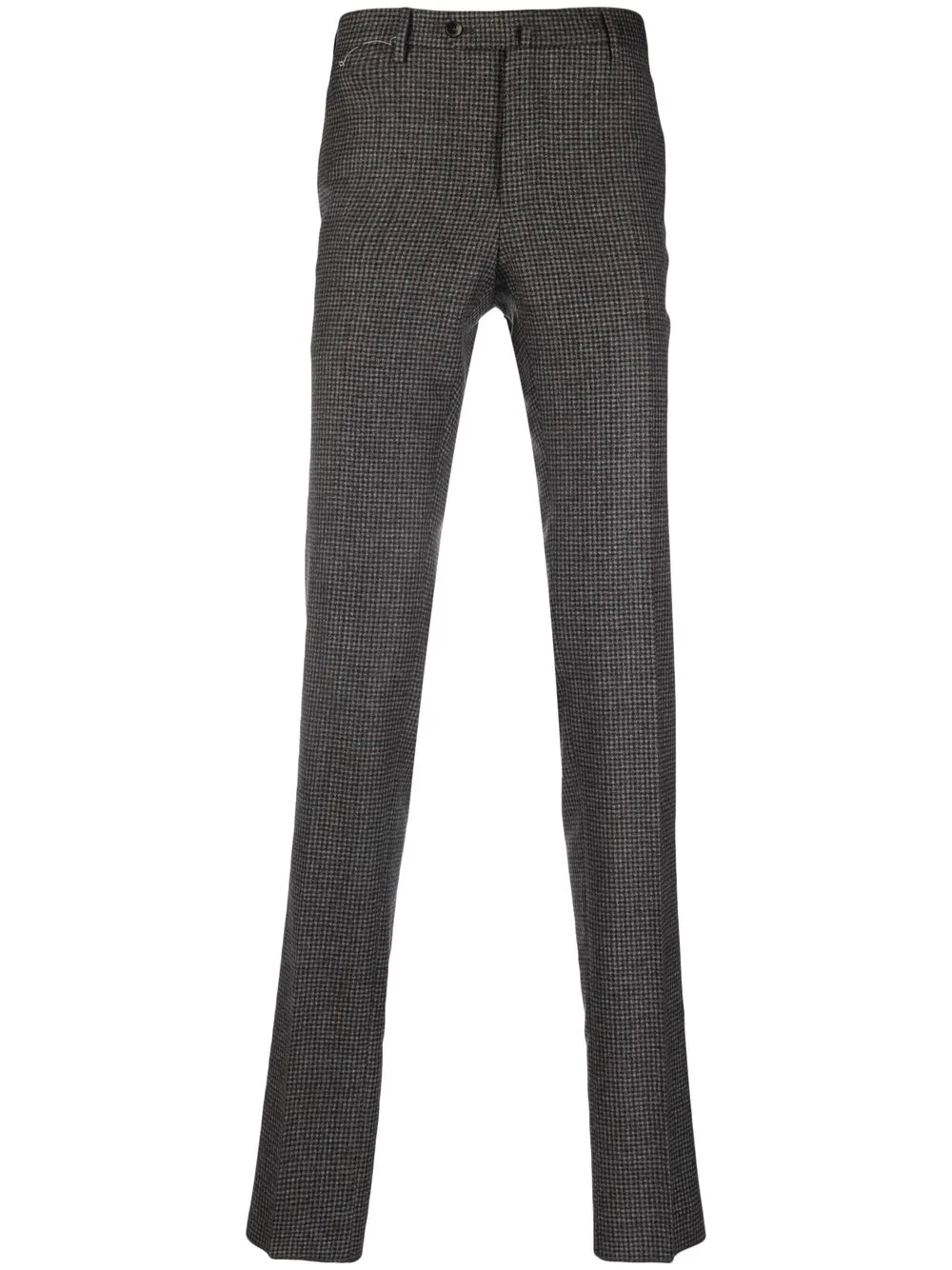 

PT Torino checked tailored trousers - Grey