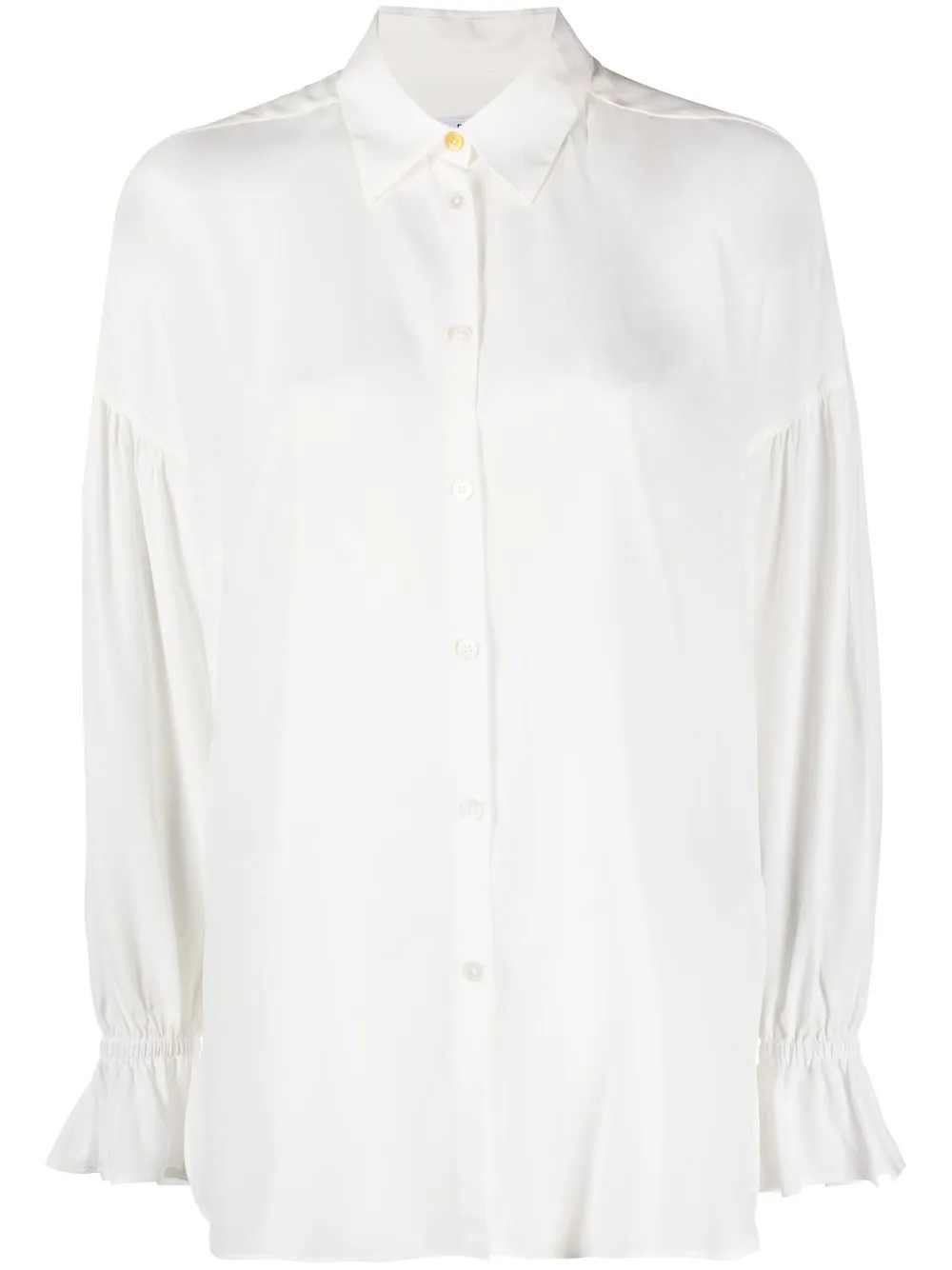 

PS Paul Smith ruffled-cuffs button-up shirt - White