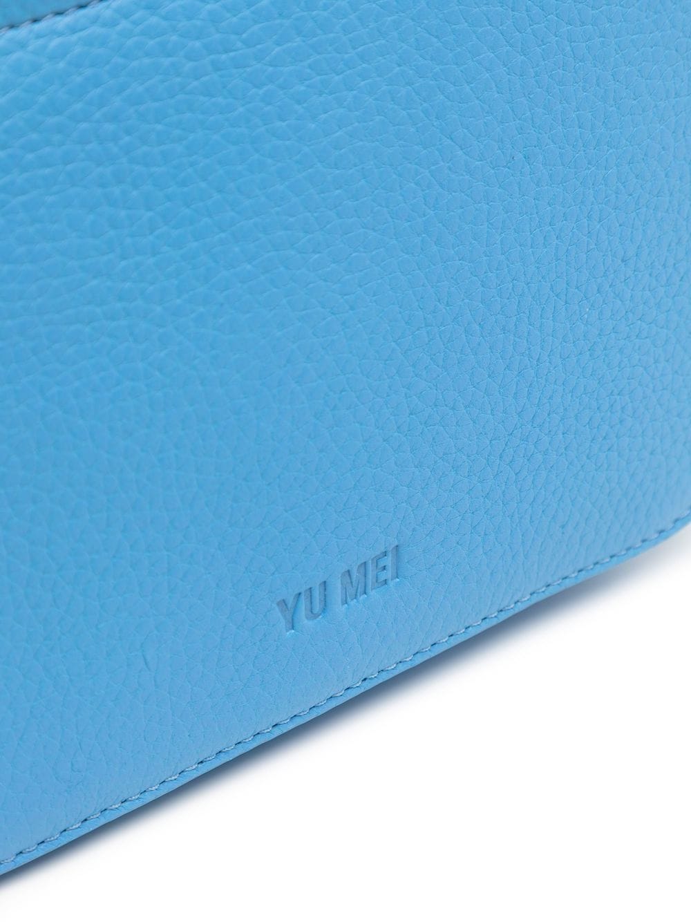 Shop Yu Mei Scrunchie Vi Deer Leather Bag In Blue