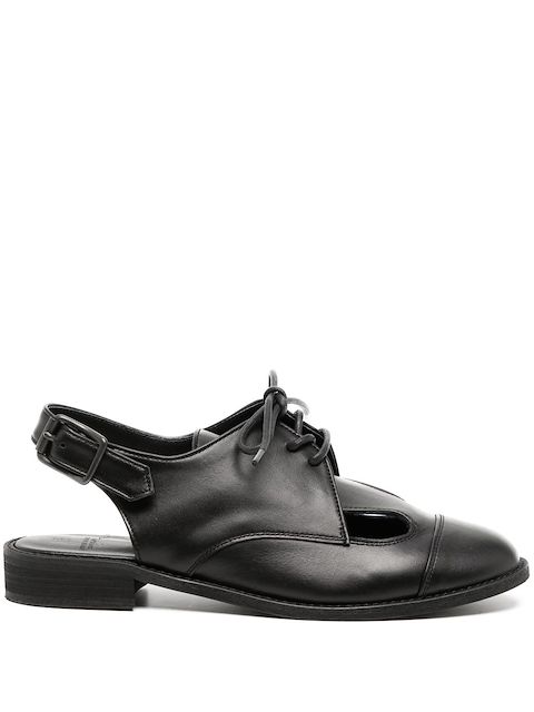 Y's slingback lace-up shoes