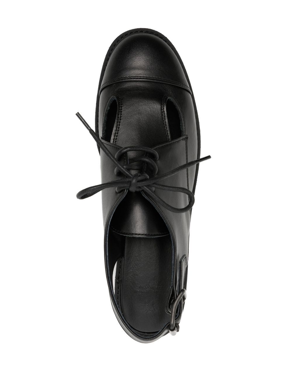 Shop Y's Slingback Lace-up Shoes In Black