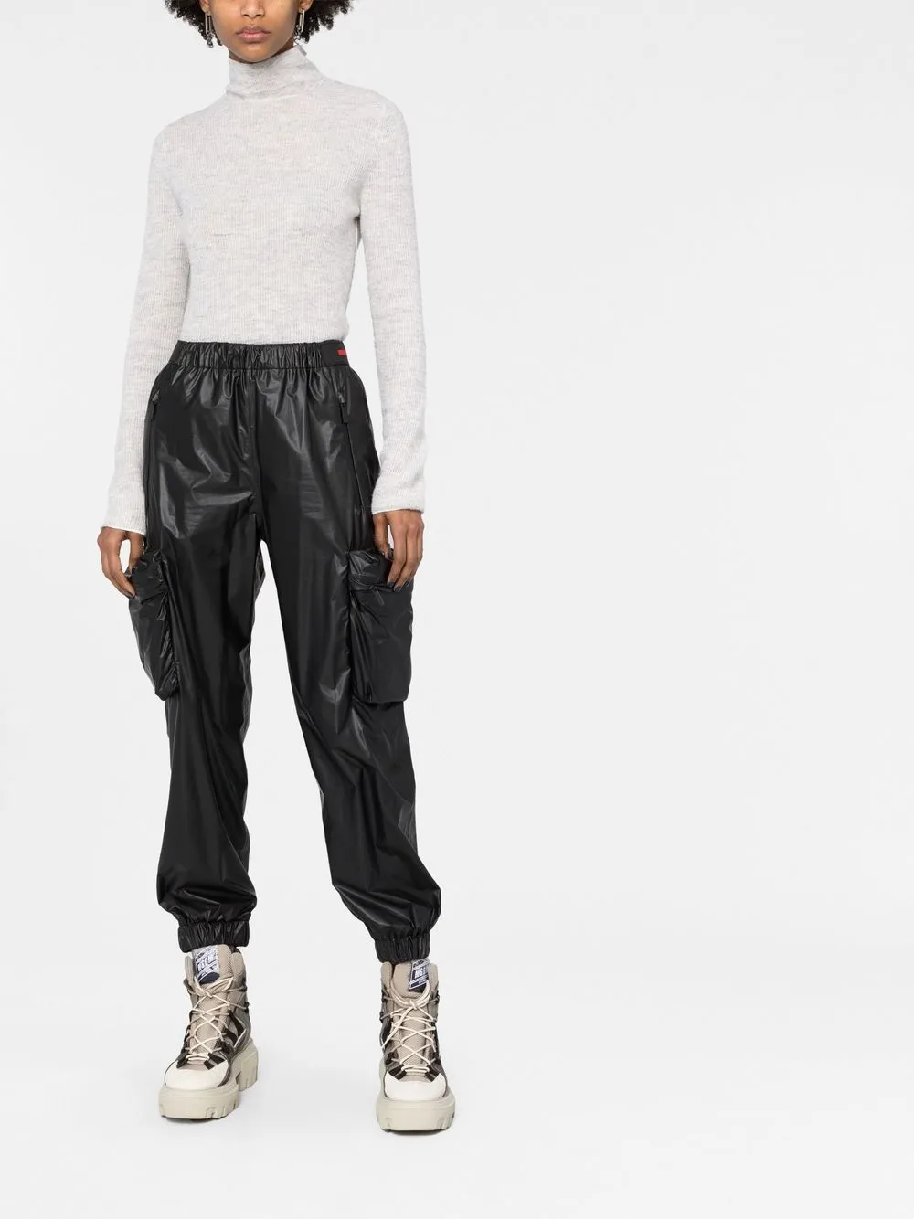 Prada Trainingsbroek met logoband - Zwart
