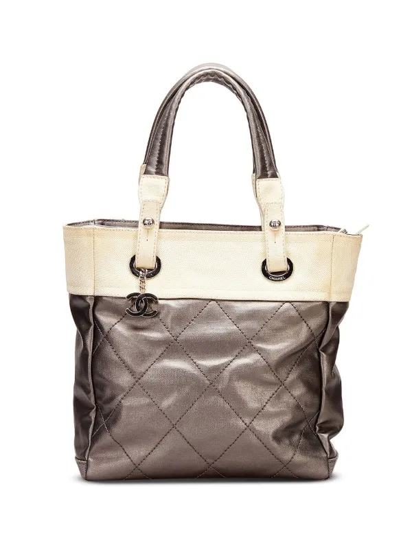 chanel paris biarritz tote bag