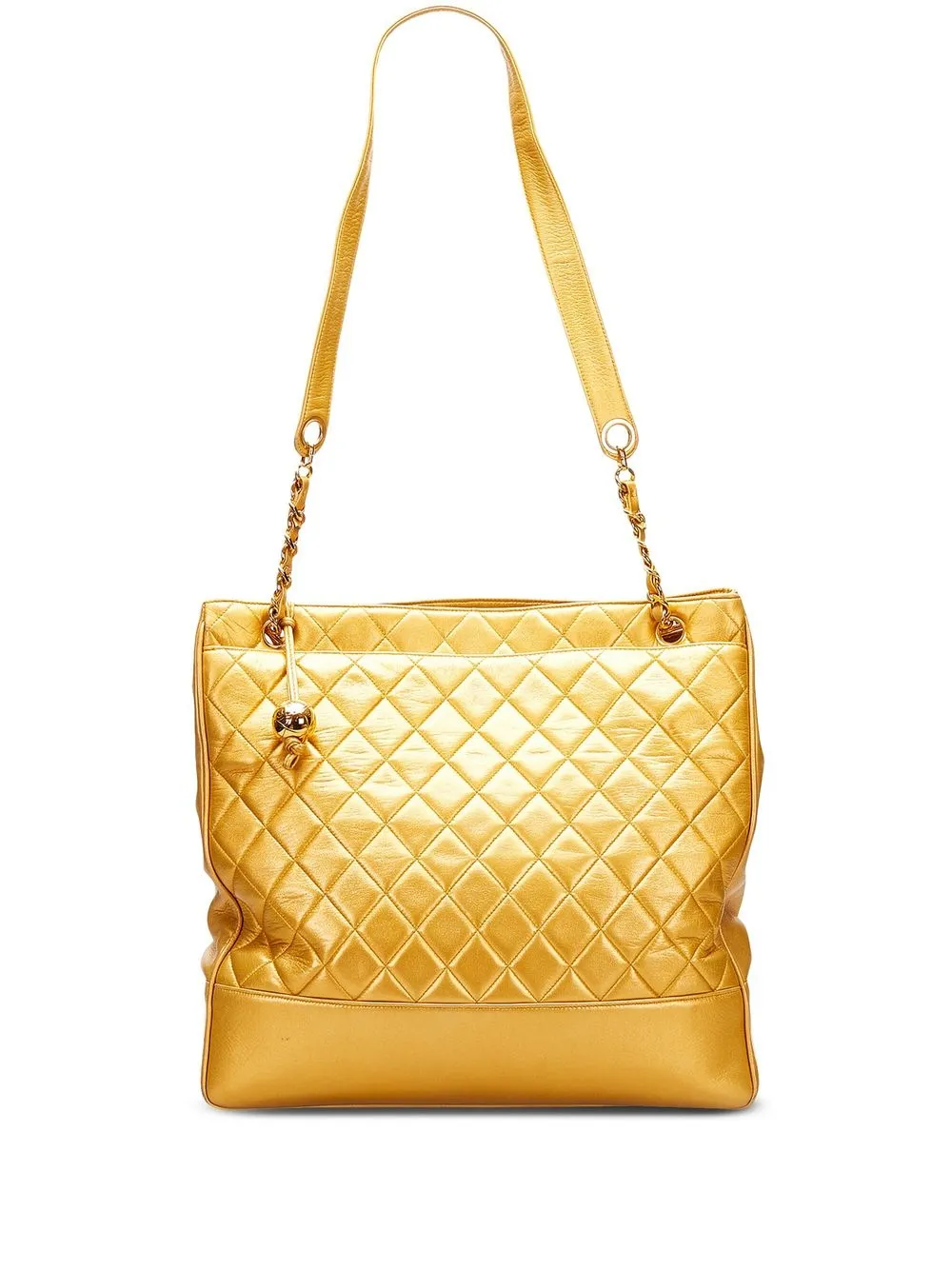 

Chanel Pre-Owned 1991-1994 quilted leather tote bag - Gold