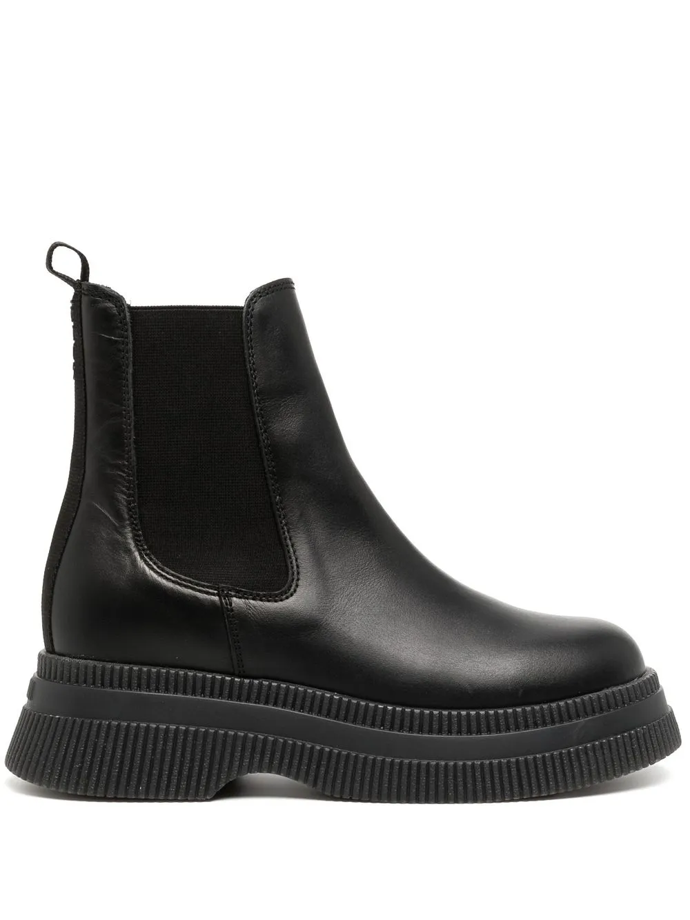 

GANNI ridged sole ankle boots - Black