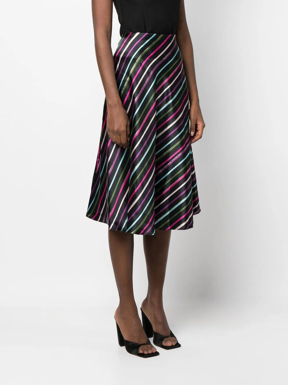Kate Spade stripeprint Aline Midi Skirt Farfetch