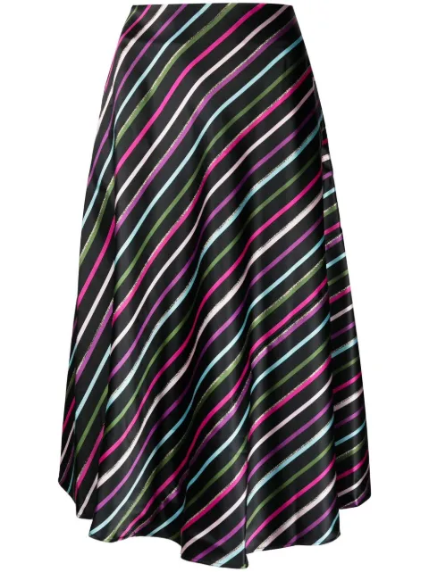 Kate Spade - stripe-print A-line midi skirt