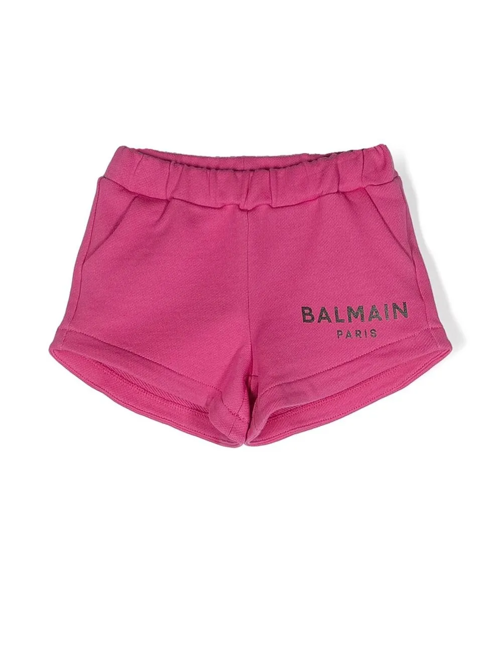 

Balmain Kids shorts deportivos con logo estampado - Rosado