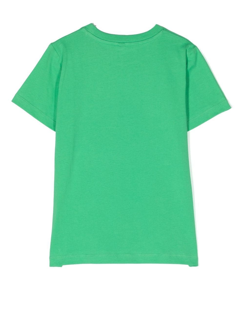 Stella McCartney Kids T-shirt met grafische print - Groen