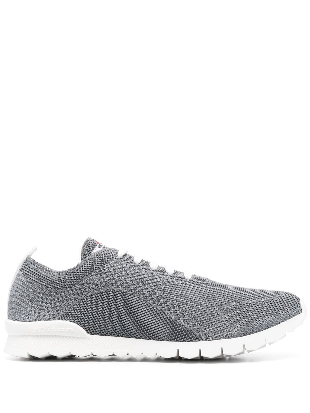 

Kiton tenis tejidos con logo bordado - Gris