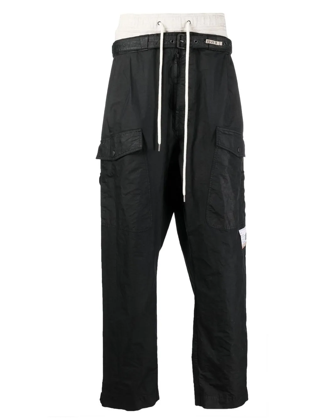 

Maison Mihara Yasuhiro double-waist cargo trousers - Black