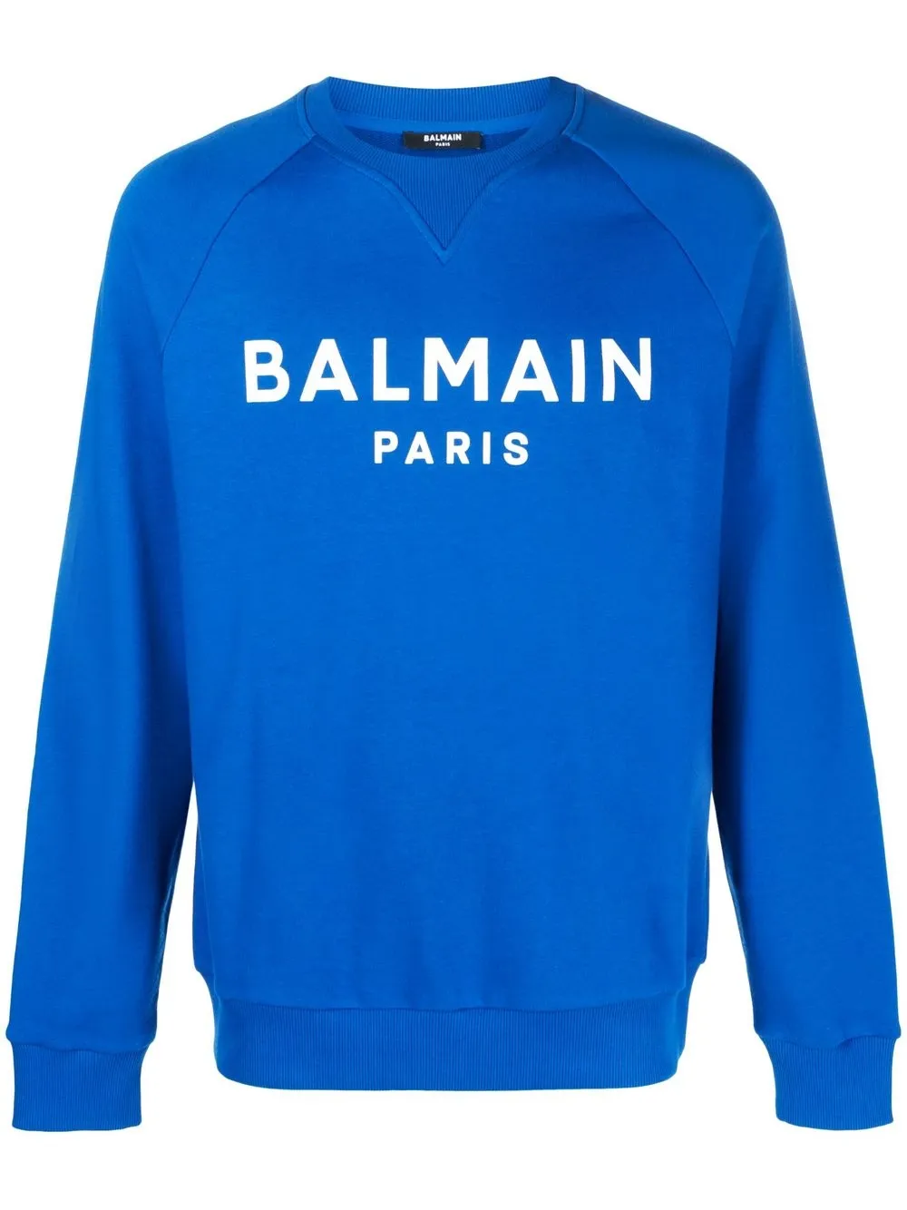 

Balmain logo-print crew neck sweatshirt - Blue
