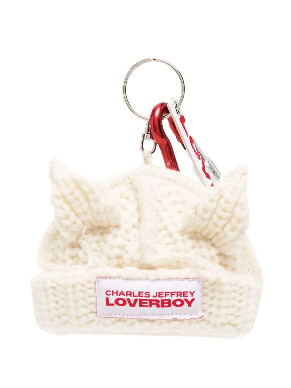 

Charles Jeffrey Loverboy mini Chunky Ears keyring - White