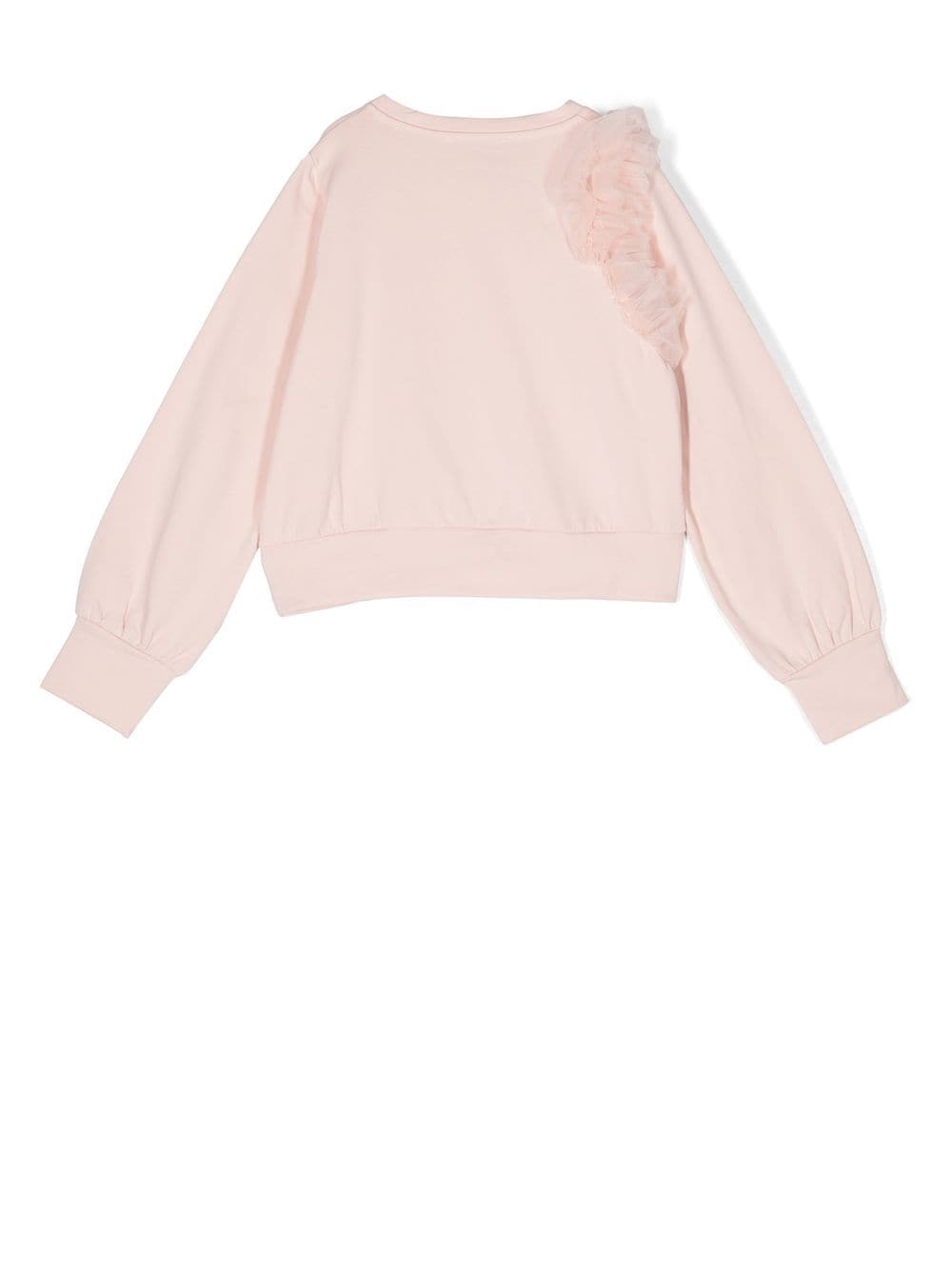 Miss Blumarine Sweater met ruches - Roze
