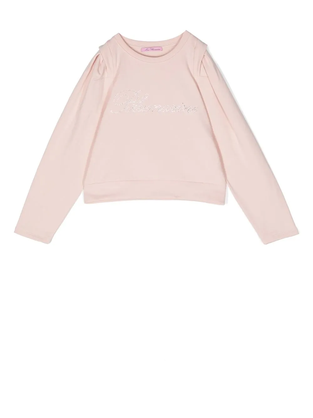 

Miss Blumarine playera con apliques del logo - Rosado