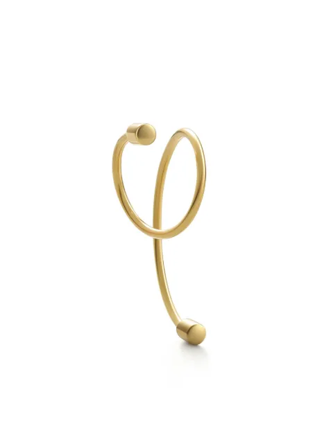 Shihara 18kt yellow gold Twist Curl 02 single earring