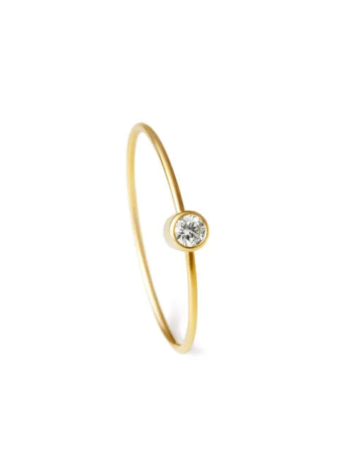 Shihara arracada One-Stone 03 en oro amarillo de 18kt con diamante