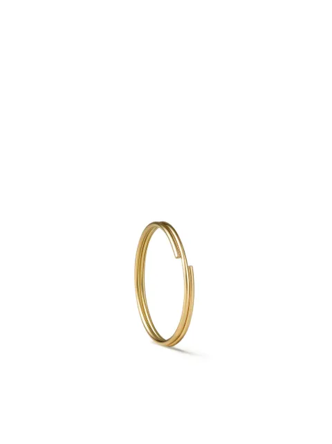 Shihara arracada Double Hoop 20 en oro amarillo de 18kt
