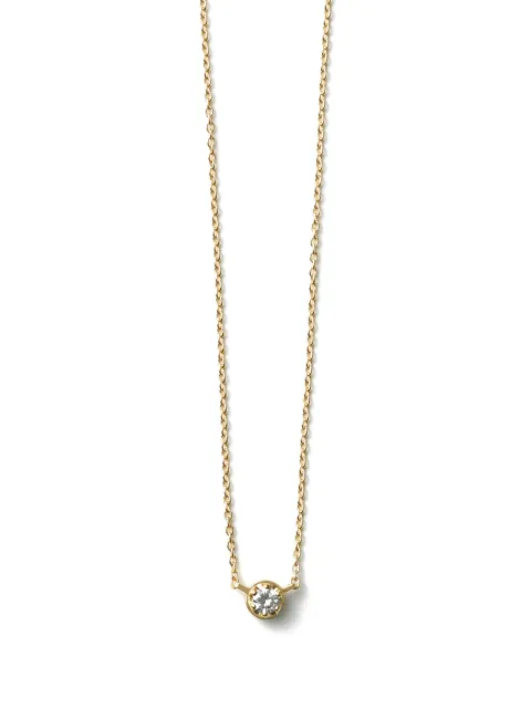 Shihara 18kt yellow gold One Stone diamond necklace