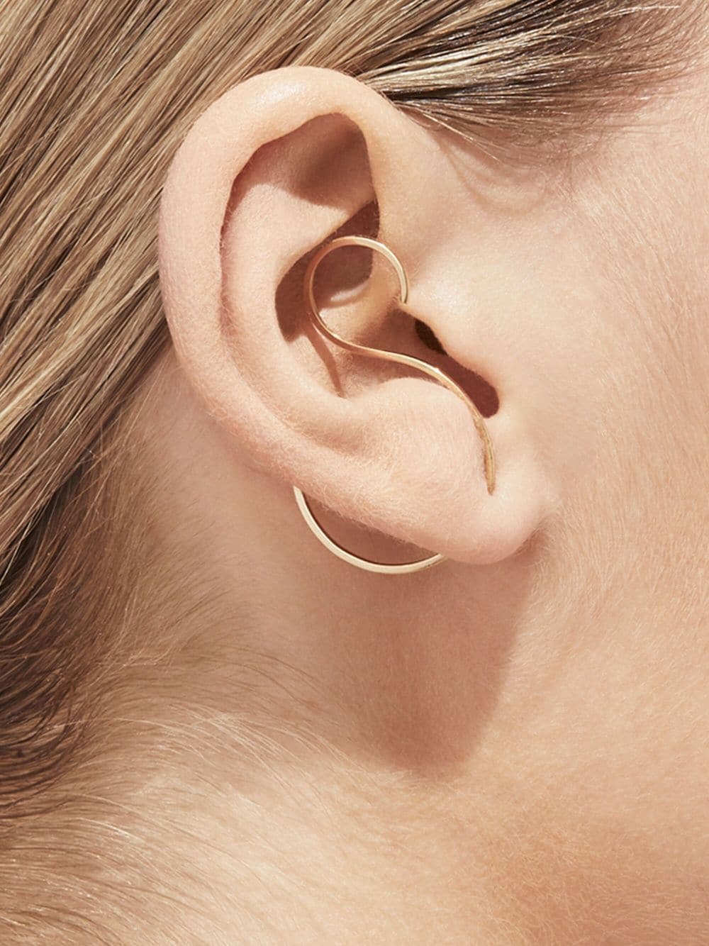 Shop Shihara 18kt Yellow Gold S Earring