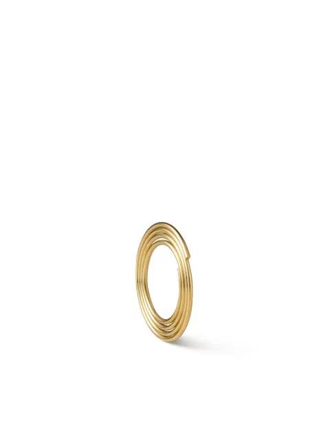 Shihara 18kt yellow gold Flat Hoop 01 earring