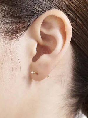 shihara S字 ピアス K18 小 shihara S字 ピアス K18 小 - メルカリ