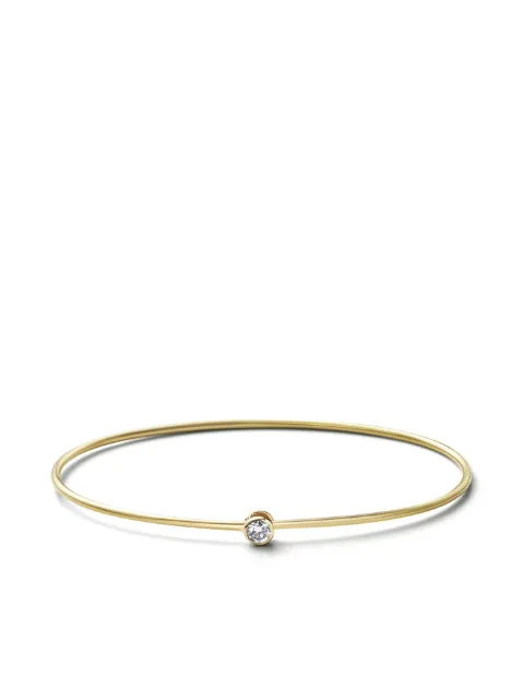 Shihara 18kt yellow gold One Stone Hoop diamond bracelet