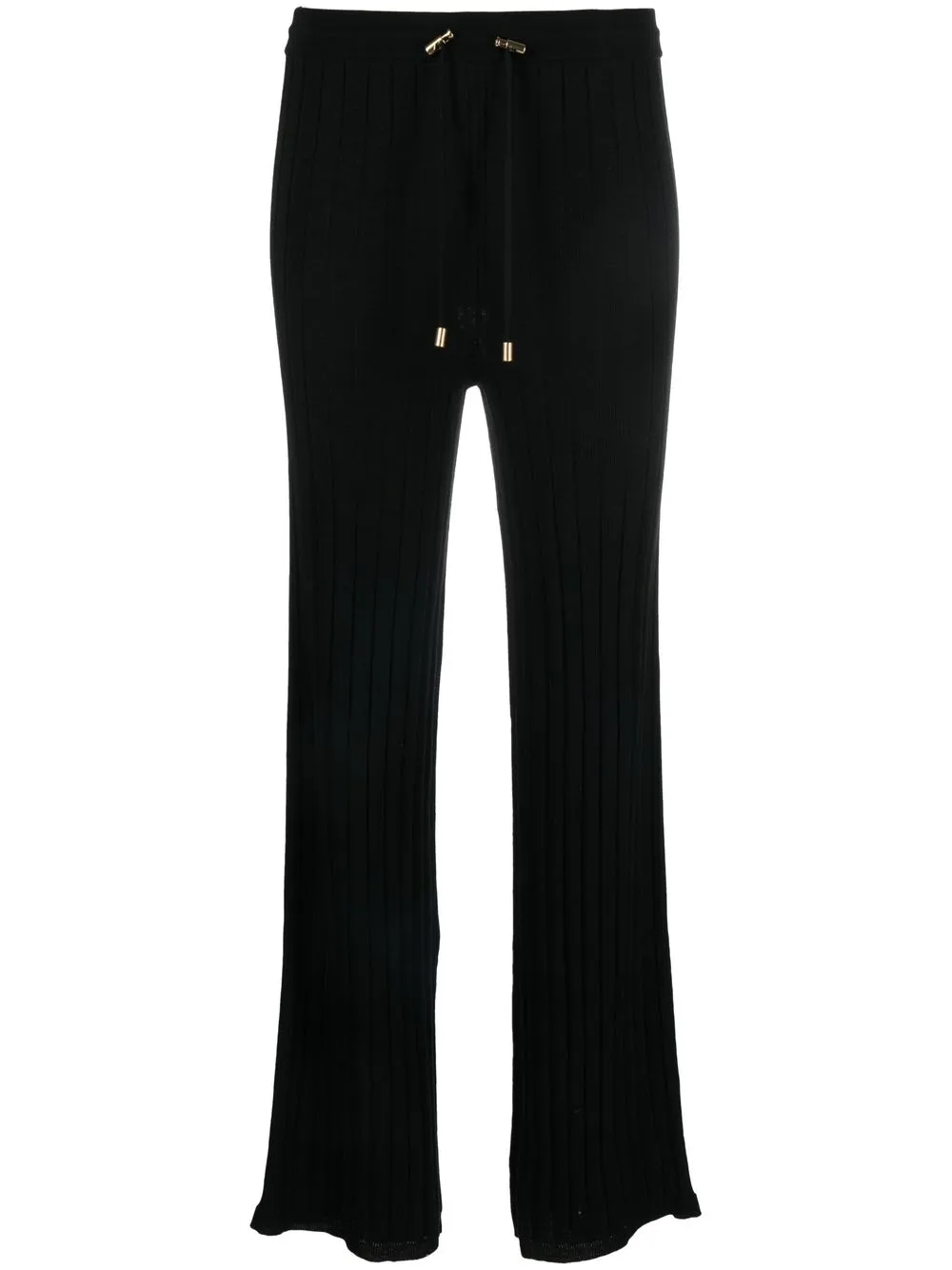 

Balmain ribbed-knit track pants - Black