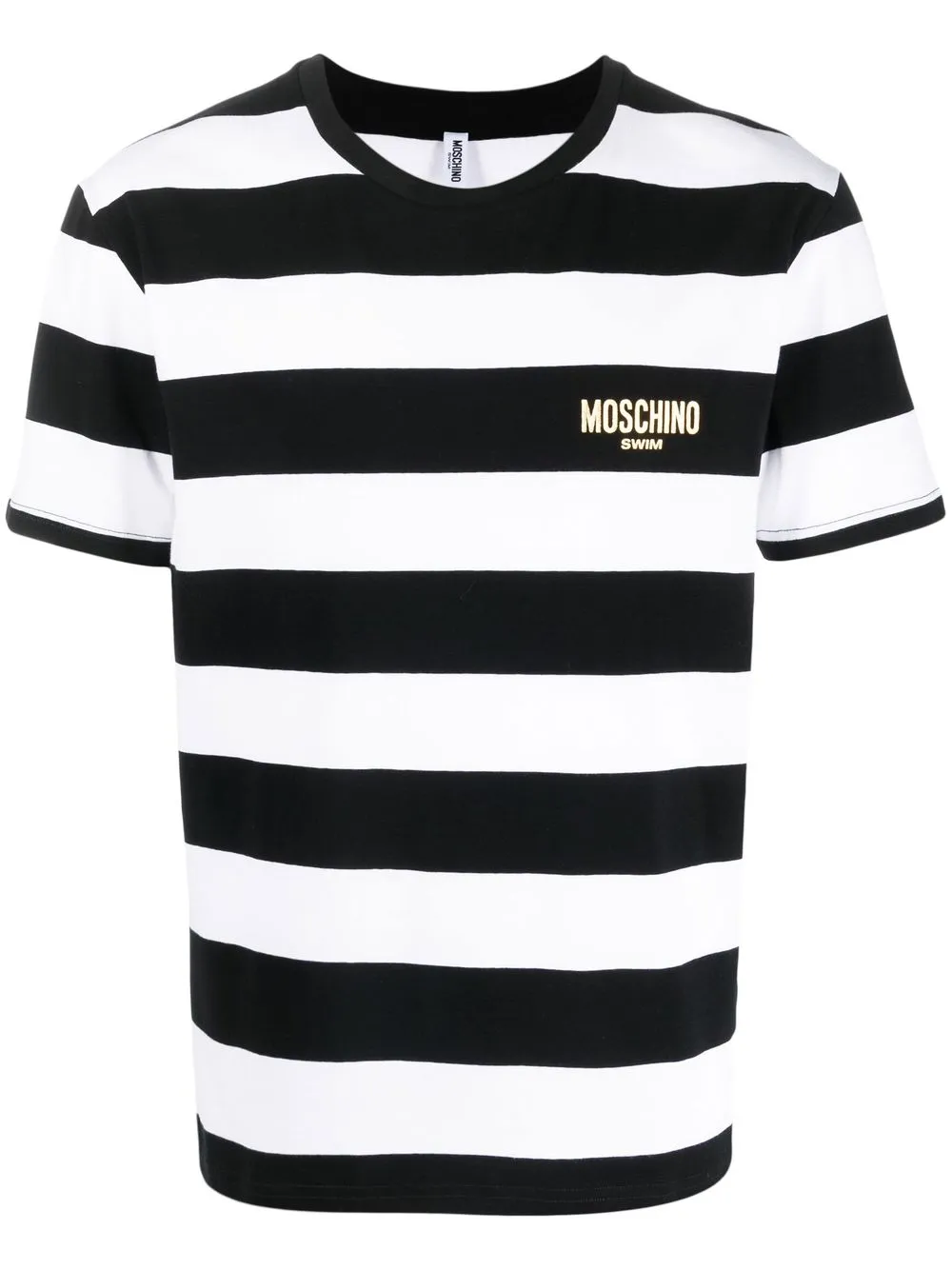 

Moschino playera con logo estampado - Negro