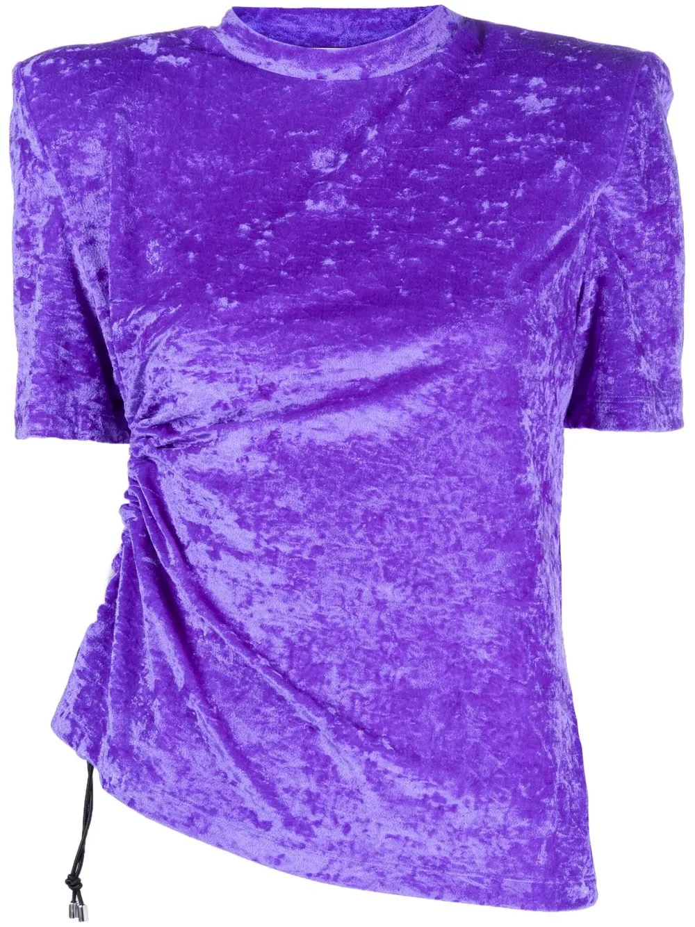 

Amen crushed-velvet short-sleeve T-shirt - Purple