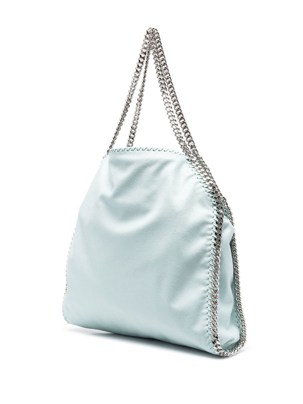 Shop Stella Mccartney Falabella Chain Tote Bag In Blau