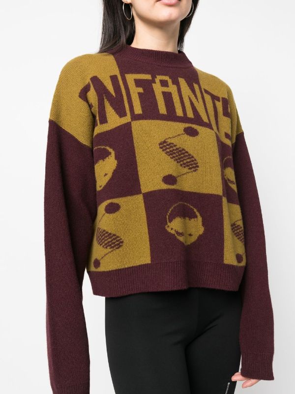 Enfants Riches Déprimés Intarsia knit-logo Jumper - Farfetch