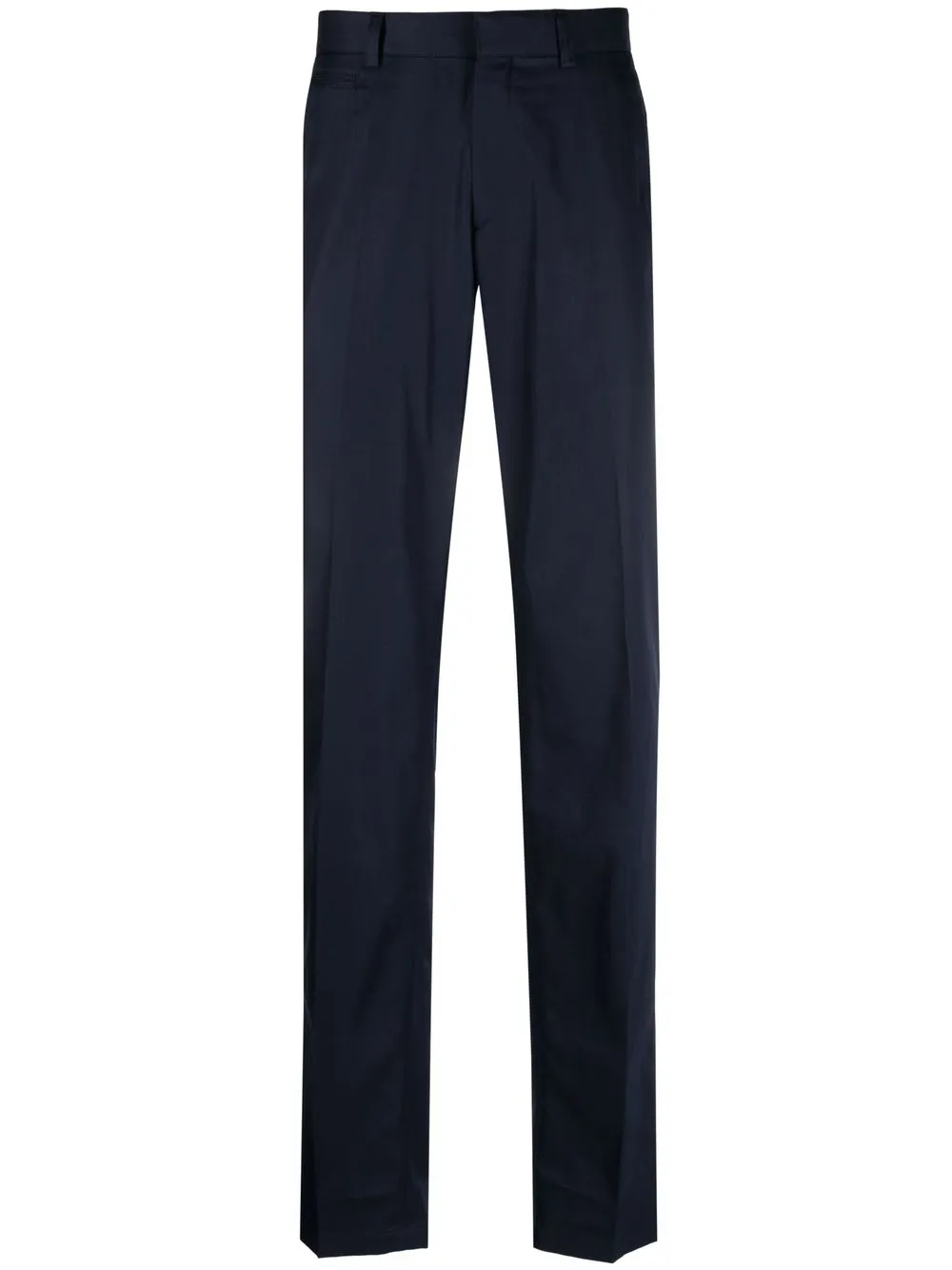 

Brioni tailored-cut cotton trousers - Blue